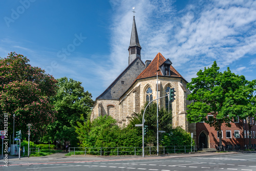 Fototapeta kuchenna Historic Apostelkirche Gothic Church in Munster