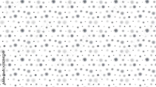 Animated Snowflakes Pattern Seamlessly Falling Diagonal Motion