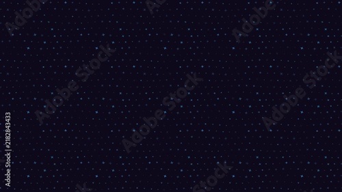 Seamless Dark Background with Animated Blue Star Sparkles