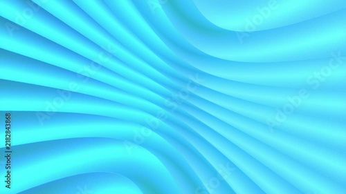 Blue abstract wave background with flowing curved lines. Smooth cyan gradient texture in motion in light blue, turquoise, cyan colors