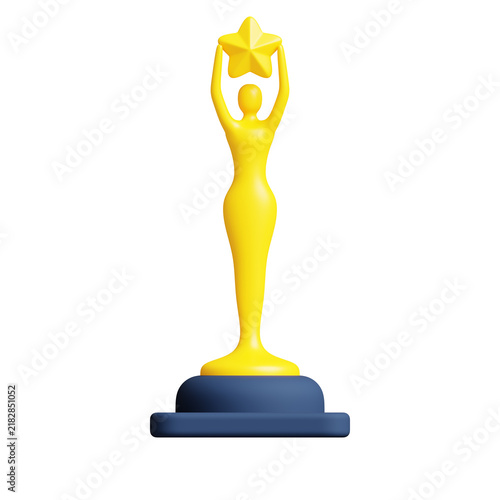 Trophy Award Icon 3D