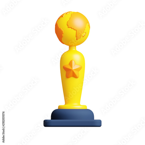 Trophy Award Icon 3D
