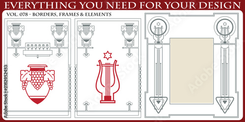 Premium Luxury Vintage Frames and Borders Vector Set