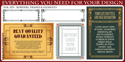 Premium Luxury Vintage Frames and Borders Vector Set