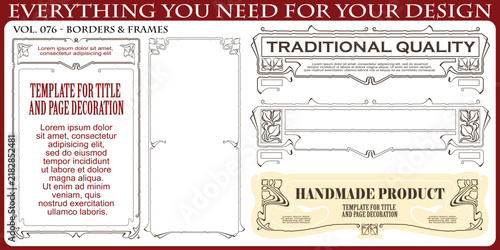 Premium Luxury Floral Frames and Vintage Botanical Borders