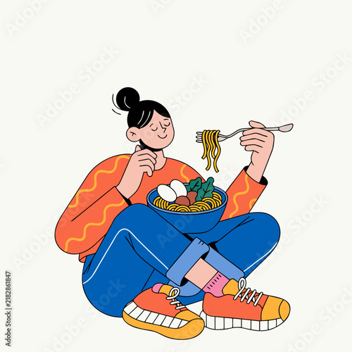 Vector Illustration of Healthy Eating and Balanced Nutrition