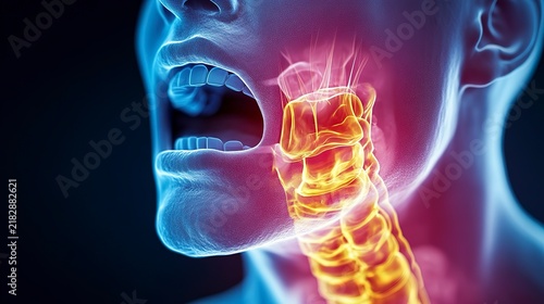 An engaging infographic illustrates the symptoms and causes of strep throat. It shows the throat and neck with colorful highlights, making the information easy to understand for everyone