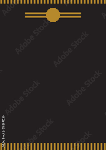 Poster, certificate, diplom karate . Old vintage paper texture background geometry art design. EPS vector