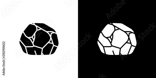 Abstract Rock Formation Icon Design for Web and Print