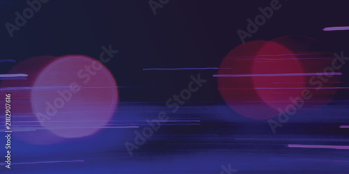 Heartbeat Pulse on Target Monitor with Glowing Blue and Purple Digital Radar Waves, Futuristic Technology Background for Modern Medical and Business Design