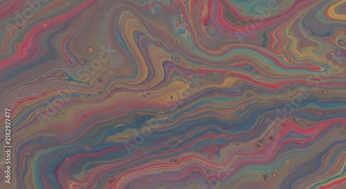 Abstract background featuring swirling liquid paint patterns with vibrant pastel and muted dark color gradients
