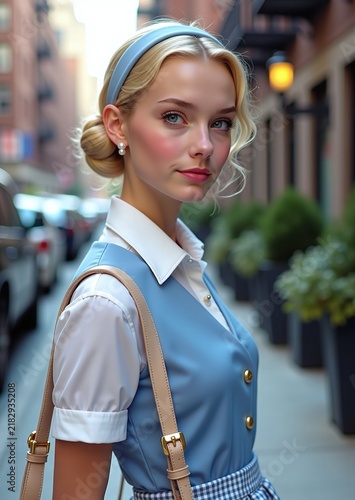 Stylish Portrait on City Street