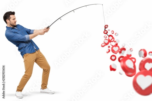 Obraz na płótnie Fishing for Notifications