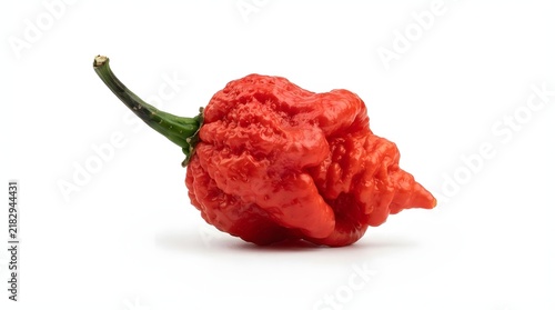 Extreme Hot Red Chili Pepper Isolated on White Background