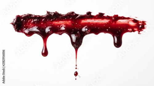 Obraz na płótnie Blood drops cut out