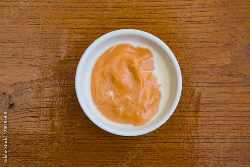 Thai Tea Custard  , Traditional Thai Desserts