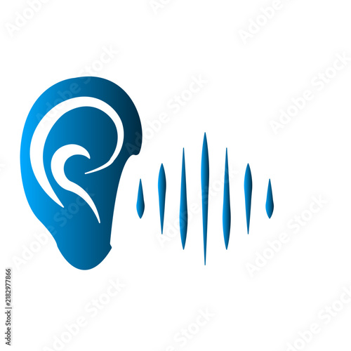 Foto Ear icon design template