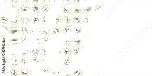 Olive Halftone Map Abstract Background