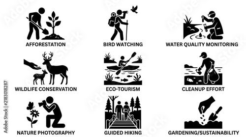 Eco friendly activities and conservation.