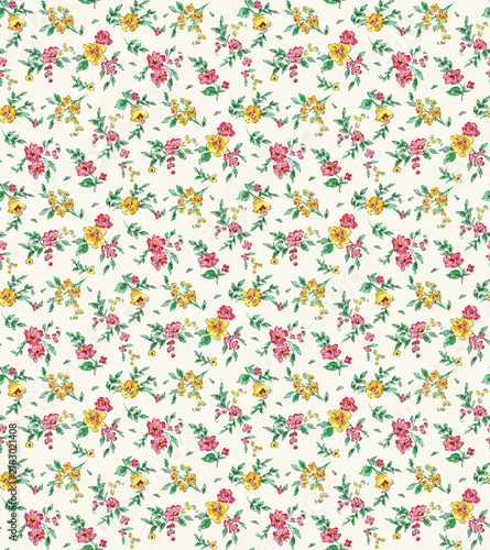 simple floral pattern with small flowers