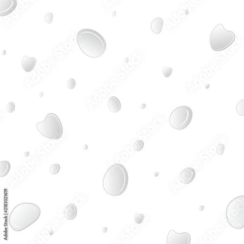 Water drops background, hydration and freshness concept, clean liquid texture with condensation bubbles on a white surface for skincare and purity