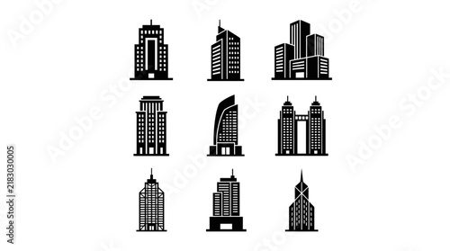 City Skyscrapers and High Rise Buildings.