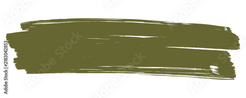 Dark green marker brush stroke isolated on transparent background. Hand drawn highlight underline banner element clip art for emphasis and doodle layout design.