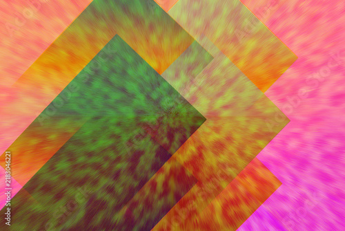 Green pixelated tree on colorful background