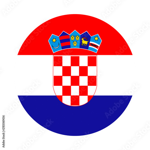Bild auf Leinwand PNG Croatian flag emblem illustration on transparent background