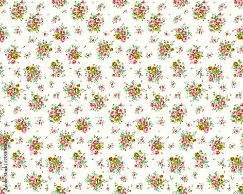 simple floral pattern with small flowers