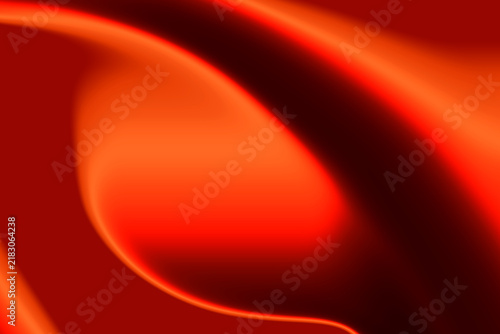 Red abstract swirl pattern features smooth gradients and flowing curves