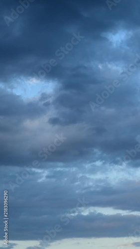 timelapse of overcast storm clouds before rain