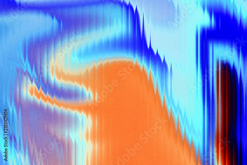 Abstract Blue and Orange Swirling Motion Background