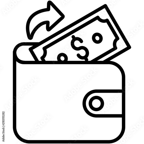 Картината върху платно Expense Icon