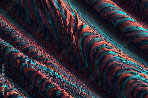 Dynamic Wavy Striped Optical Illusion Background With Flowing Sliced Lines For Designs