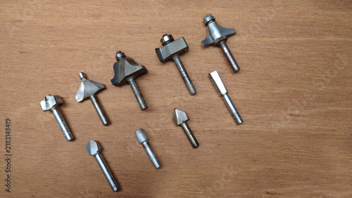 Canvastavla eight different kinds of quarter inch shank router bits
