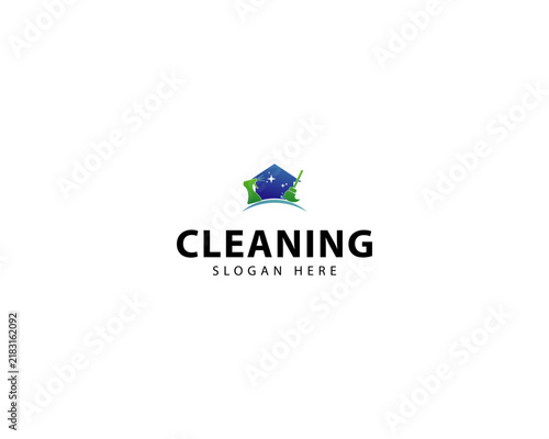 Home Cleaning Services Logo Design Vector. This logo is perfect for cleaning and maintenance services