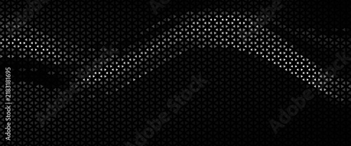 Hexagon Shapes Vector Abstract Geometric Technology Retrowave Sci-Fi Texture Isolated on Light Background. Halftone Hex Retro Simple Pattern.