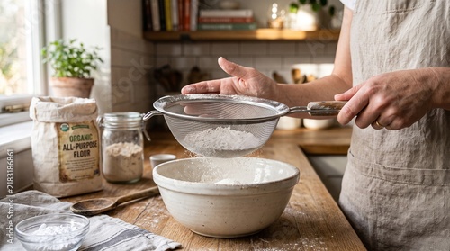 Woman preparing homemade ceramic pottery wheel.