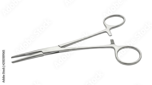 Bild auf Leinwand Hemostat surgical clamp made of stainless steel for medical procedures and surgical control
