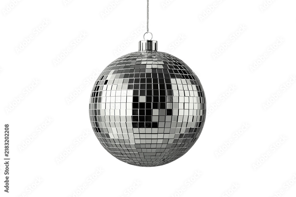 Obraz premium Silver Mirrored Disco Ball