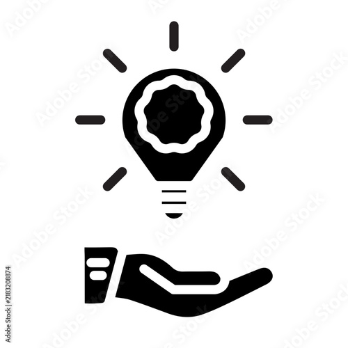 Problem Solving Vector Glyph Icon Design