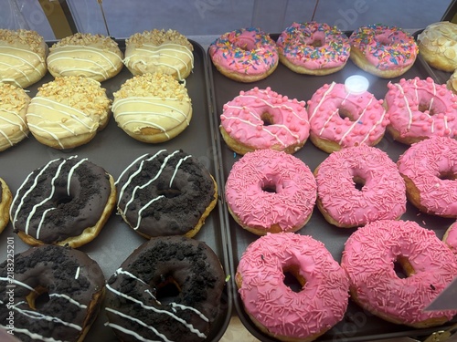 photograph of donuts