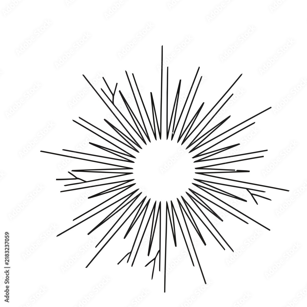 Fototapeta premium Abstract Burst of Lines