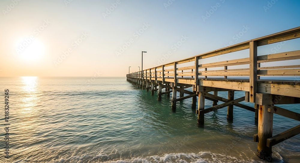 Obraz premium pier in the sea