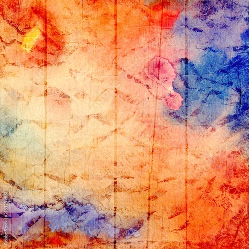 Grunge Textured Watercolor Abstract Background