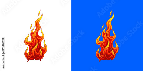 Stylized Fire Flame Featuring Vibrant Orange and Red Design Elements transparent png