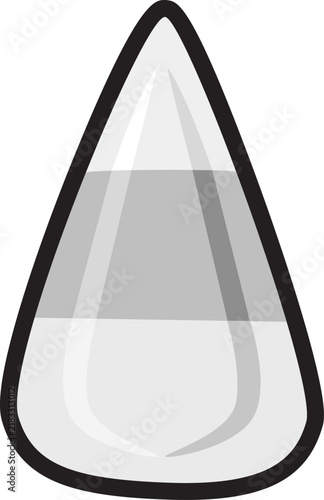 Candy Corn - Black and White