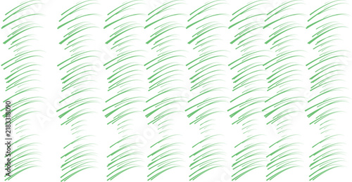 緑の手描きハッチングブラシストローク 格子パターン 透明背景 PNG 切り抜き 背景透過
