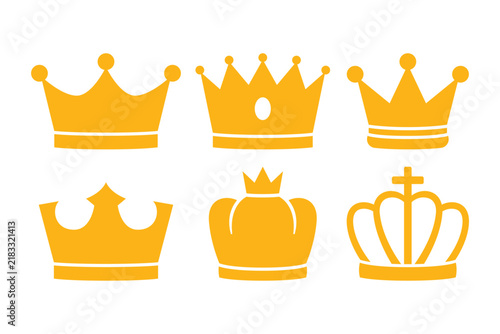 Bild auf Leinwand Crown Icon Pack Simple